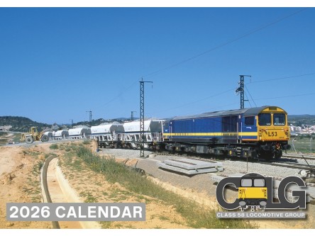 Class 58 Locomotive Group - Wall Calendar 2026