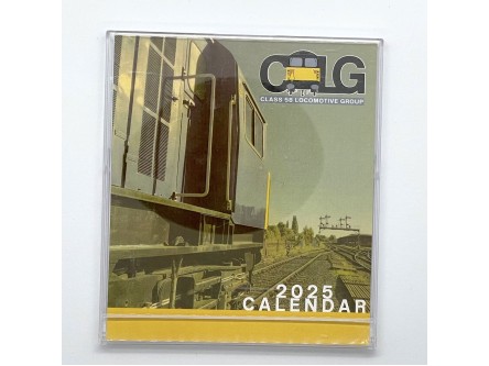Class 58 Locomotive Group - Desktop Calendar 2025